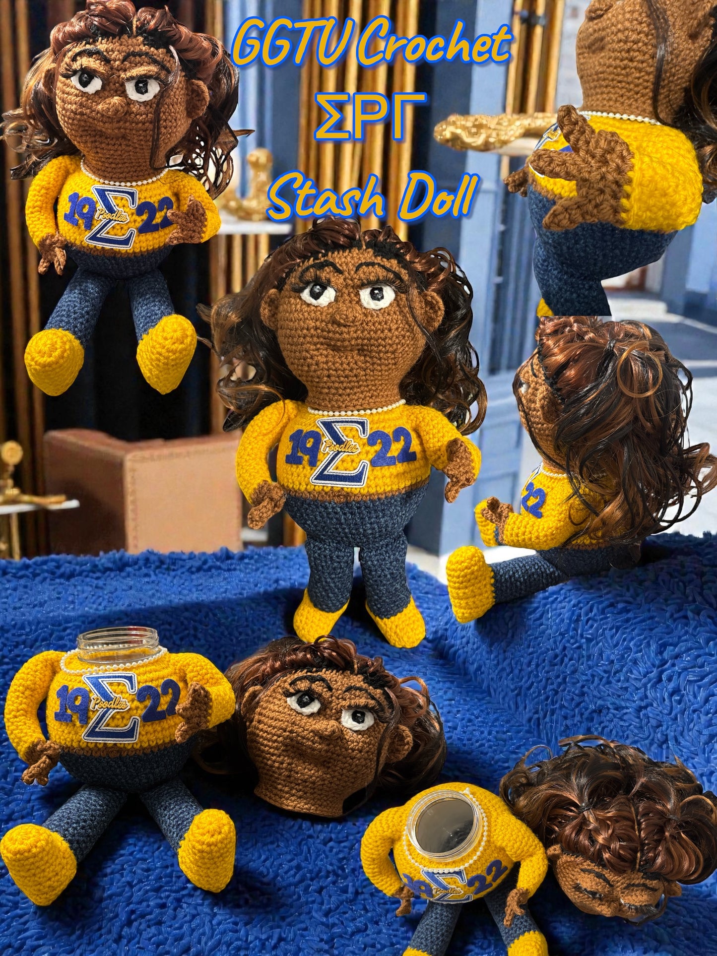 HBCU Cultured Crochet Stash Dolls