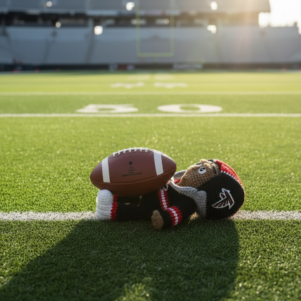 Atlanta Falcons Crochet Stash Doll