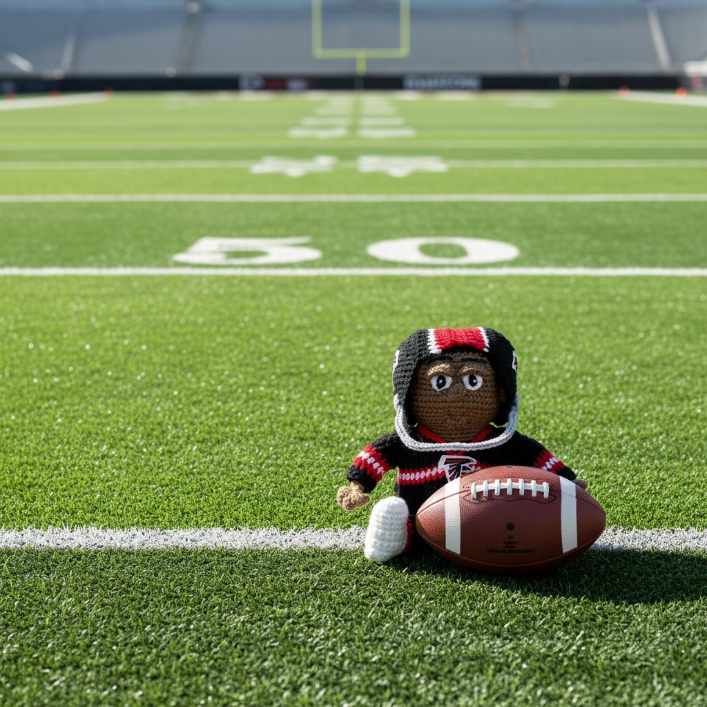 Atlanta Falcons Crochet Stash Doll