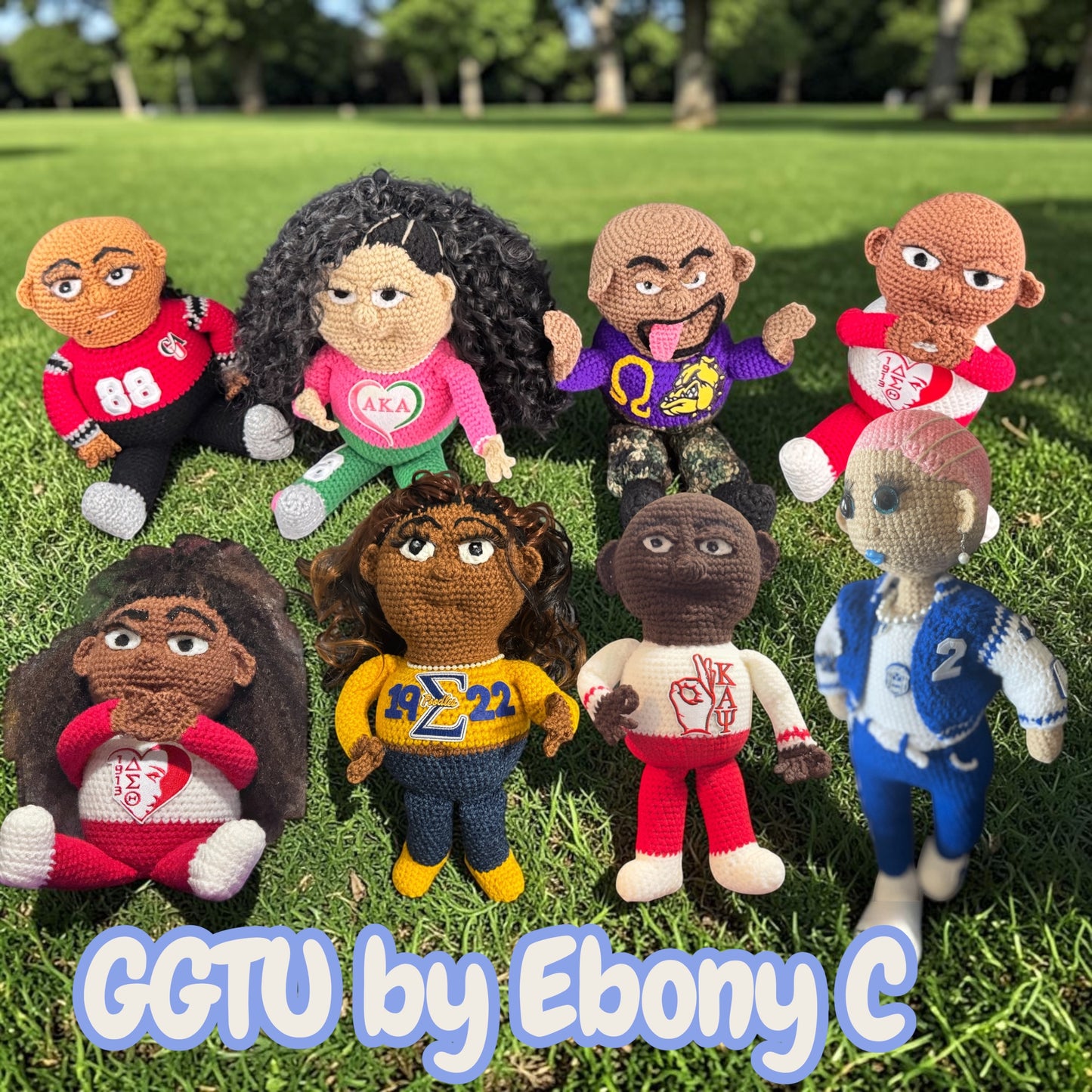 HBCU Cultured Crochet Stash Dolls