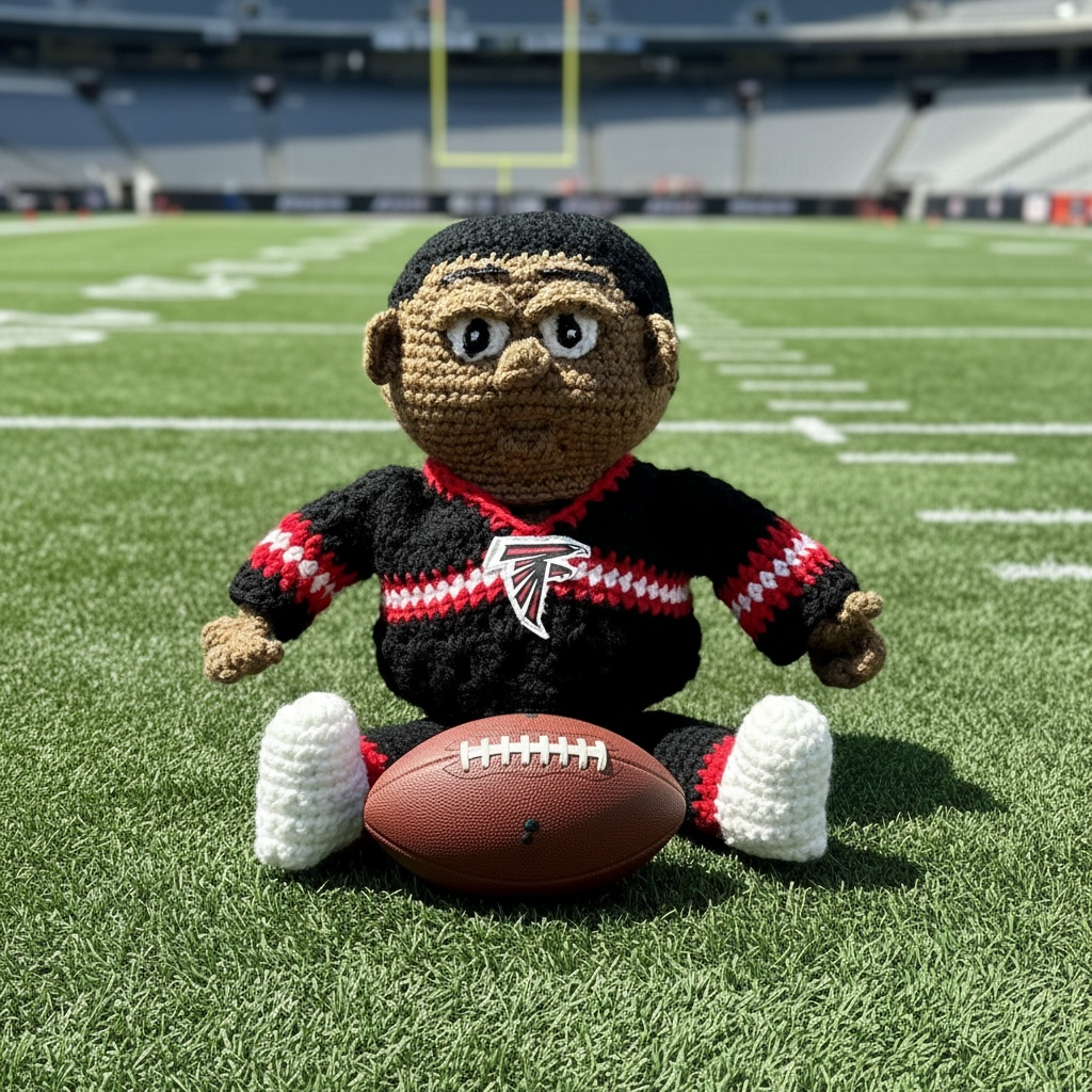 Atlanta Falcons Crochet Stash Doll