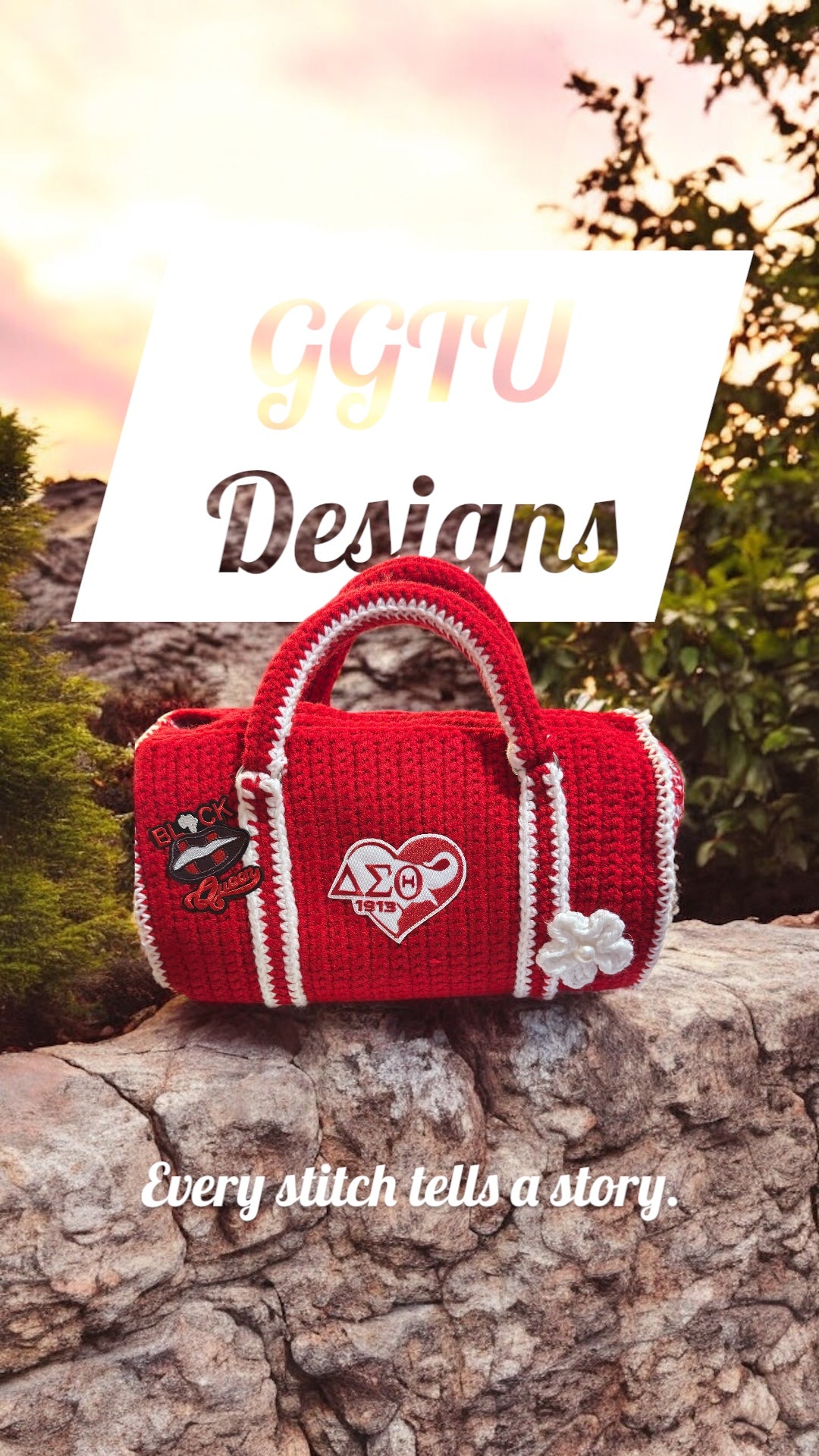Delta Mini Crochet Duffle Bag