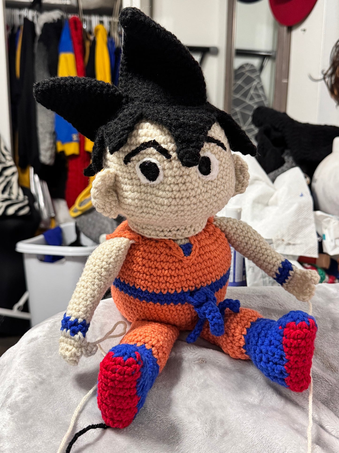 Son Goku Crochet Stash Doll