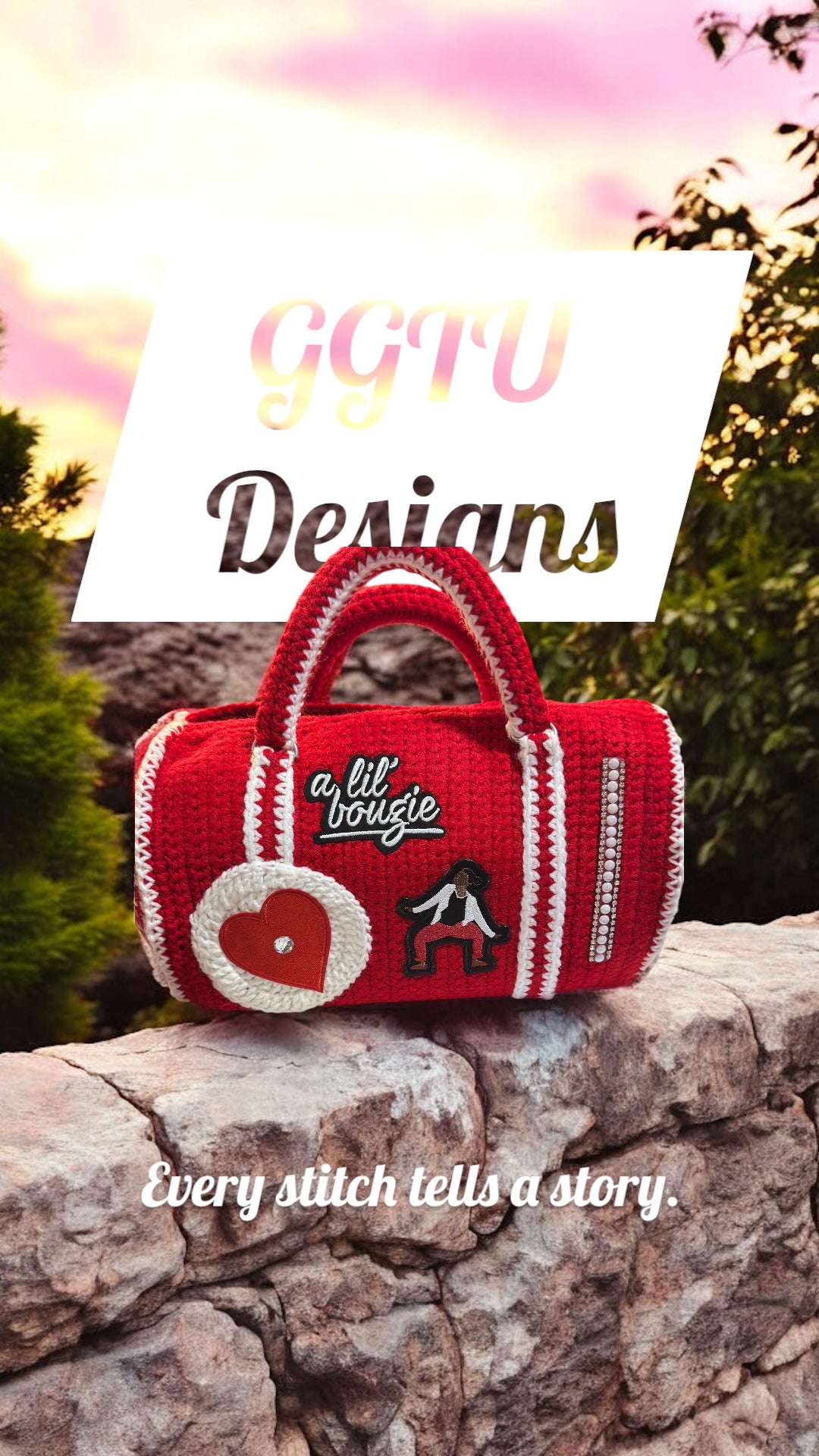 Delta Mini Crochet Duffle Bag