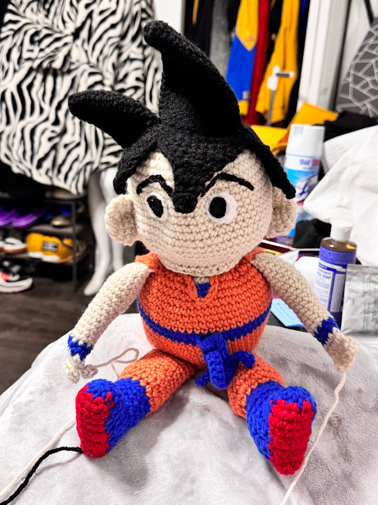 Son Goku Crochet Stash Doll