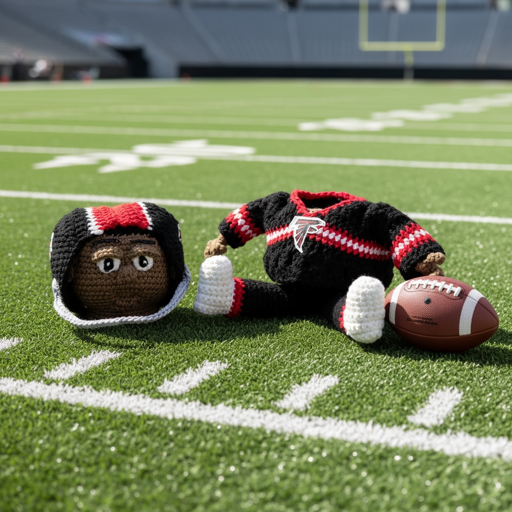 Atlanta Falcons Crochet Stash Doll
