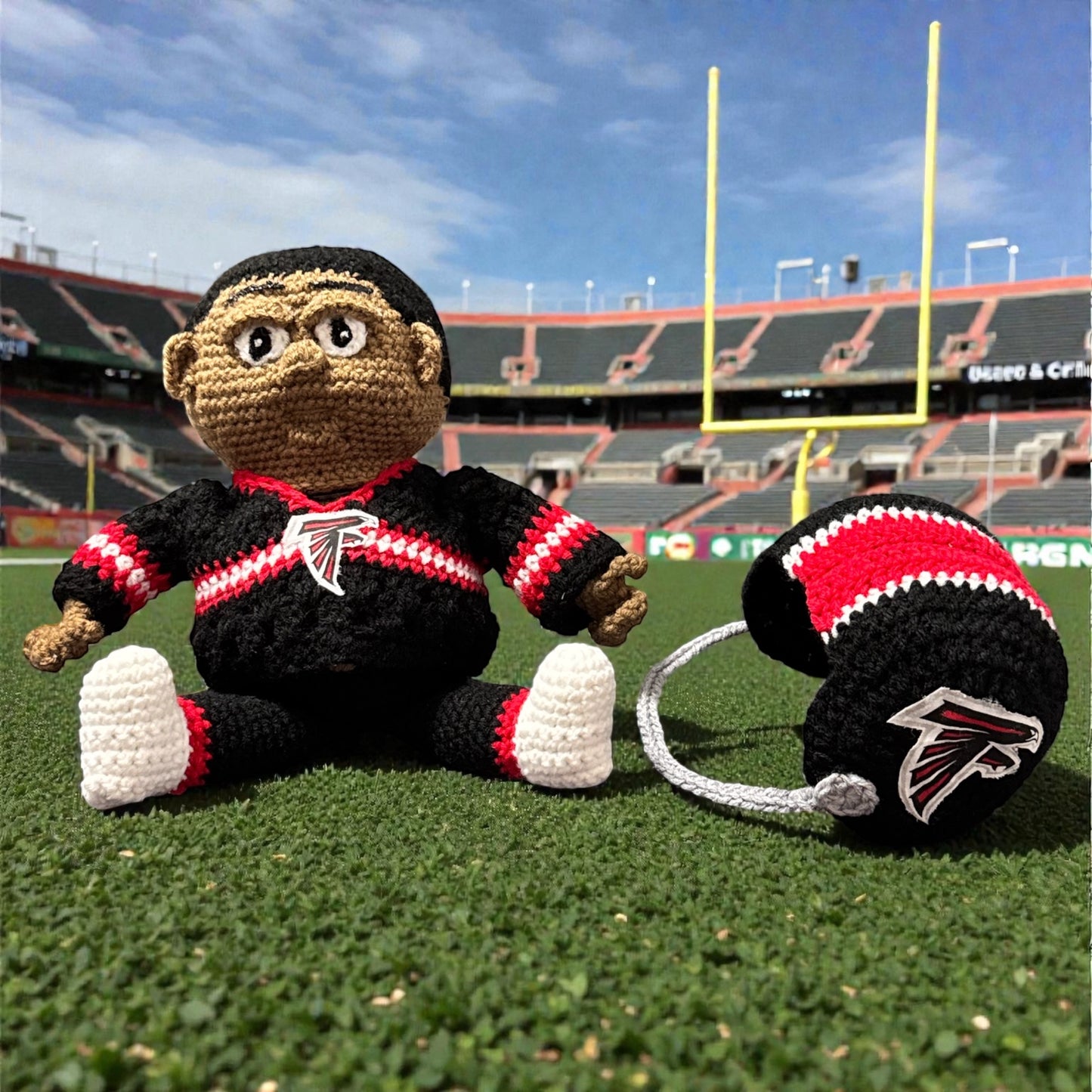 Atlanta Falcons Crochet Stash Doll