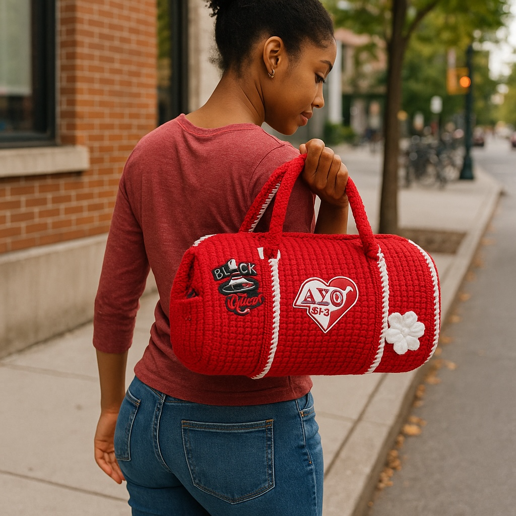 Delta Mini Crochet Duffle Bag